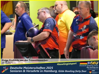 Foto des Albums: Fotoalbum 4 von den Deutschen Meisterschaften 2025 der Seniorinnen, Senioren & Versehrte in Hamburg, Gilde Bowling forty four