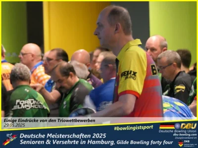 Foto des Albums: Fotoalbum 4 von den Deutschen Meisterschaften 2025 der Seniorinnen, Senioren & Versehrte in Hamburg, Gilde Bowling forty four