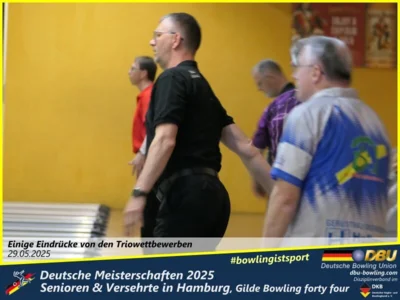 Foto des Albums: Fotoalbum 4 von den Deutschen Meisterschaften 2025 der Seniorinnen, Senioren & Versehrte in Hamburg, Gilde Bowling forty four