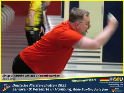 Foto des Albums: Fotoalbum 4 von den Deutschen Meisterschaften 2025 der Seniorinnen, Senioren & Versehrte in Hamburg, Gilde Bowling forty four