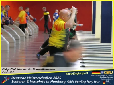 Foto des Albums: Fotoalbum 4 von den Deutschen Meisterschaften 2025 der Seniorinnen, Senioren & Versehrte in Hamburg, Gilde Bowling forty four