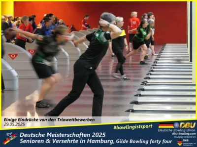 Foto des Albums: Fotoalbum 4 von den Deutschen Meisterschaften 2025 der Seniorinnen, Senioren & Versehrte in Hamburg, Gilde Bowling forty four