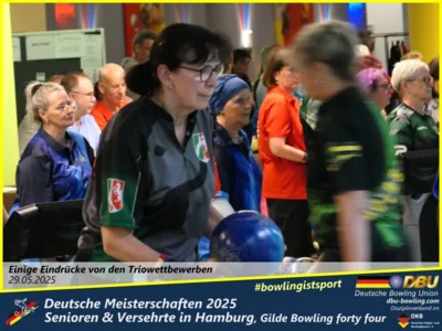 Foto des Albums: Fotoalbum 4 von den Deutschen Meisterschaften 2025 der Seniorinnen, Senioren & Versehrte in Hamburg, Gilde Bowling forty four