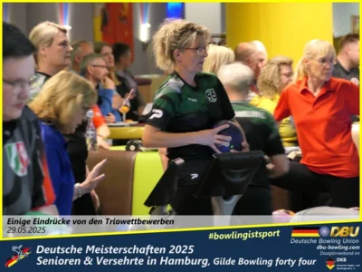 Foto des Albums: Fotoalbum 4 von den Deutschen Meisterschaften 2025 der Seniorinnen, Senioren & Versehrte in Hamburg, Gilde Bowling forty four