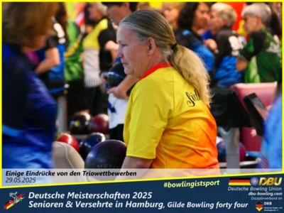 Foto des Albums: Fotoalbum 4 von den Deutschen Meisterschaften 2025 der Seniorinnen, Senioren & Versehrte in Hamburg, Gilde Bowling forty four