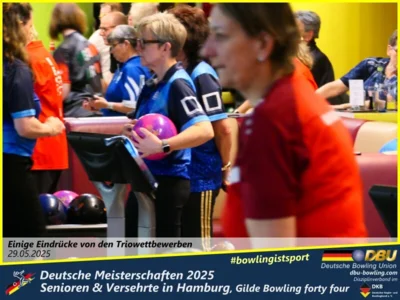Foto des Albums: Fotoalbum 4 von den Deutschen Meisterschaften 2025 der Seniorinnen, Senioren & Versehrte in Hamburg, Gilde Bowling forty four