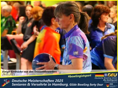Foto des Albums: Fotoalbum 4 von den Deutschen Meisterschaften 2025 der Seniorinnen, Senioren & Versehrte in Hamburg, Gilde Bowling forty four