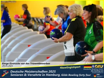 Foto des Albums: Fotoalbum 4 von den Deutschen Meisterschaften 2025 der Seniorinnen, Senioren & Versehrte in Hamburg, Gilde Bowling forty four