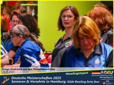 Foto des Albums: Fotoalbum 4 von den Deutschen Meisterschaften 2025 der Seniorinnen, Senioren & Versehrte in Hamburg, Gilde Bowling forty four