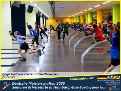 Foto des Albums: Fotoalbum 4 von den Deutschen Meisterschaften 2025 der Seniorinnen, Senioren & Versehrte in Hamburg, Gilde Bowling forty four