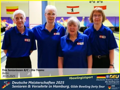 Foto des Albums: Fotoalbum 5 von den Deutschen Meisterschaften 2025 der Seniorinnen, Senioren & Versehrte in Hamburg, Gilde Bowling forty four
