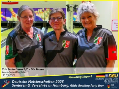 Foto des Albums: Fotoalbum 5 von den Deutschen Meisterschaften 2025 der Seniorinnen, Senioren & Versehrte in Hamburg, Gilde Bowling forty four