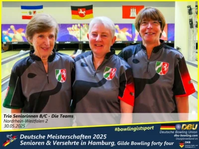 Foto des Albums: Fotoalbum 5 von den Deutschen Meisterschaften 2025 der Seniorinnen, Senioren & Versehrte in Hamburg, Gilde Bowling forty four