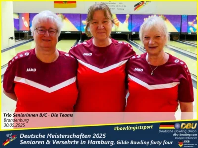 Foto des Albums: Fotoalbum 5 von den Deutschen Meisterschaften 2025 der Seniorinnen, Senioren & Versehrte in Hamburg, Gilde Bowling forty four