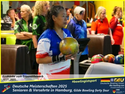 Foto des Albums: Fotoalbum 5 von den Deutschen Meisterschaften 2025 der Seniorinnen, Senioren & Versehrte in Hamburg, Gilde Bowling forty four
