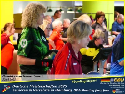 Foto des Albums: Fotoalbum 5 von den Deutschen Meisterschaften 2025 der Seniorinnen, Senioren & Versehrte in Hamburg, Gilde Bowling forty four