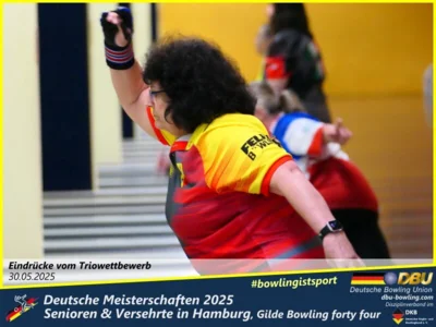 Foto des Albums: Fotoalbum 5 von den Deutschen Meisterschaften 2025 der Seniorinnen, Senioren & Versehrte in Hamburg, Gilde Bowling forty four