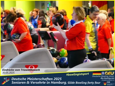 Foto des Albums: Fotoalbum 5 von den Deutschen Meisterschaften 2025 der Seniorinnen, Senioren & Versehrte in Hamburg, Gilde Bowling forty four