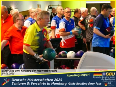 Foto des Albums: Fotoalbum 7 von den Deutschen Meisterschaften 2025 der Seniorinnen, Senioren & Versehrte in Hamburg, Gilde Bowling forty four