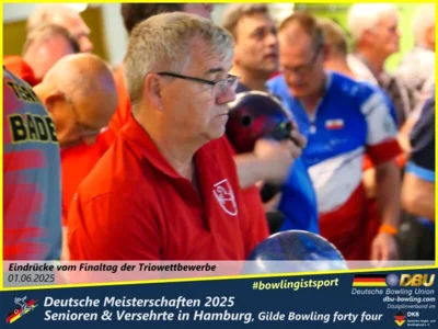 Foto des Albums: Fotoalbum 7 von den Deutschen Meisterschaften 2025 der Seniorinnen, Senioren & Versehrte in Hamburg, Gilde Bowling forty four