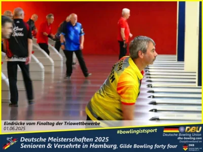 Foto des Albums: Fotoalbum 7 von den Deutschen Meisterschaften 2025 der Seniorinnen, Senioren & Versehrte in Hamburg, Gilde Bowling forty four