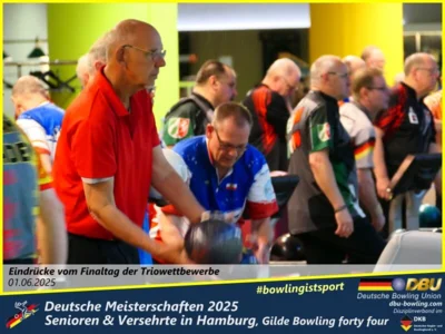 Foto des Albums: Fotoalbum 7 von den Deutschen Meisterschaften 2025 der Seniorinnen, Senioren & Versehrte in Hamburg, Gilde Bowling forty four