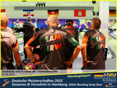 Foto des Albums: Fotoalbum 7 von den Deutschen Meisterschaften 2025 der Seniorinnen, Senioren & Versehrte in Hamburg, Gilde Bowling forty four