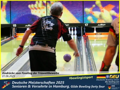 Foto des Albums: Fotoalbum 7 von den Deutschen Meisterschaften 2025 der Seniorinnen, Senioren & Versehrte in Hamburg, Gilde Bowling forty four