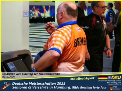 Foto des Albums: Fotoalbum 7 von den Deutschen Meisterschaften 2025 der Seniorinnen, Senioren & Versehrte in Hamburg, Gilde Bowling forty four