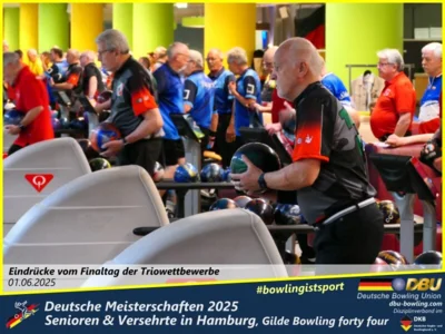 Foto des Albums: Fotoalbum 7 von den Deutschen Meisterschaften 2025 der Seniorinnen, Senioren & Versehrte in Hamburg, Gilde Bowling forty four