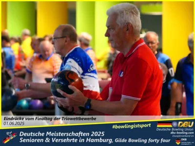 Foto des Albums: Fotoalbum 7 von den Deutschen Meisterschaften 2025 der Seniorinnen, Senioren & Versehrte in Hamburg, Gilde Bowling forty four