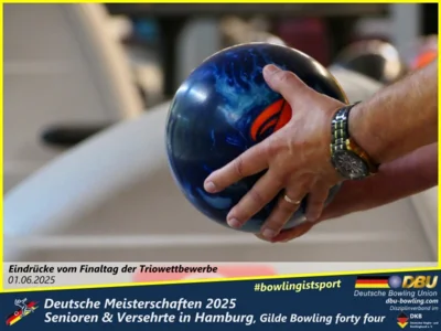 Foto des Albums: Fotoalbum 7 von den Deutschen Meisterschaften 2025 der Seniorinnen, Senioren & Versehrte in Hamburg, Gilde Bowling forty four