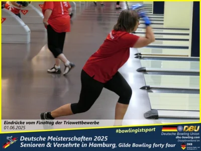 Foto des Albums: Fotoalbum 7 von den Deutschen Meisterschaften 2025 der Seniorinnen, Senioren & Versehrte in Hamburg, Gilde Bowling forty four