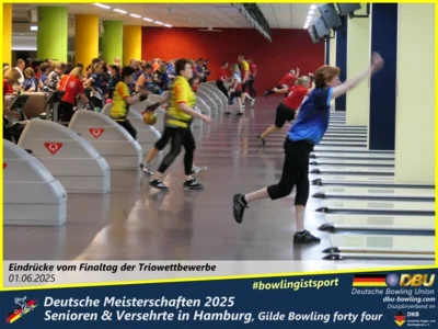Foto des Albums: Fotoalbum 7 von den Deutschen Meisterschaften 2025 der Seniorinnen, Senioren & Versehrte in Hamburg, Gilde Bowling forty four