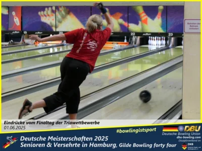 Foto des Albums: Fotoalbum 7 von den Deutschen Meisterschaften 2025 der Seniorinnen, Senioren & Versehrte in Hamburg, Gilde Bowling forty four