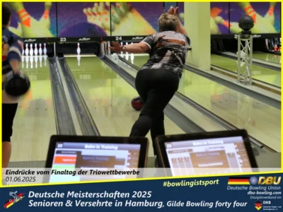 Foto des Albums: Fotoalbum 7 von den Deutschen Meisterschaften 2025 der Seniorinnen, Senioren & Versehrte in Hamburg, Gilde Bowling forty four