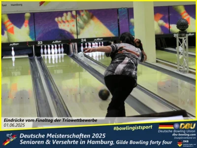 Foto des Albums: Fotoalbum 7 von den Deutschen Meisterschaften 2025 der Seniorinnen, Senioren & Versehrte in Hamburg, Gilde Bowling forty four