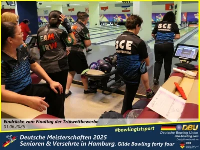 Foto des Albums: Fotoalbum 7 von den Deutschen Meisterschaften 2025 der Seniorinnen, Senioren & Versehrte in Hamburg, Gilde Bowling forty four