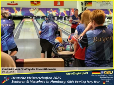 Foto des Albums: Fotoalbum 7 von den Deutschen Meisterschaften 2025 der Seniorinnen, Senioren & Versehrte in Hamburg, Gilde Bowling forty four