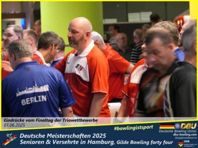 Foto des Albums: Fotoalbum 7 von den Deutschen Meisterschaften 2025 der Seniorinnen, Senioren & Versehrte in Hamburg, Gilde Bowling forty four