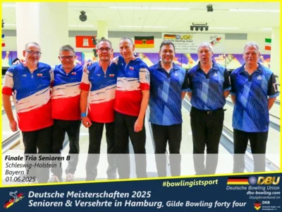 Foto des Albums: Fotoalbum 7 von den Deutschen Meisterschaften 2025 der Seniorinnen, Senioren & Versehrte in Hamburg, Gilde Bowling forty four