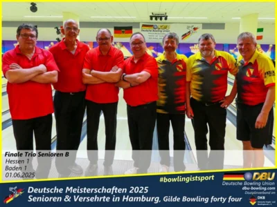 Foto des Albums: Fotoalbum 7 von den Deutschen Meisterschaften 2025 der Seniorinnen, Senioren & Versehrte in Hamburg, Gilde Bowling forty four