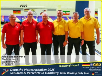 Foto des Albums: Fotoalbum 7 von den Deutschen Meisterschaften 2025 der Seniorinnen, Senioren & Versehrte in Hamburg, Gilde Bowling forty four