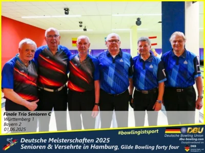Foto des Albums: Fotoalbum 7 von den Deutschen Meisterschaften 2025 der Seniorinnen, Senioren & Versehrte in Hamburg, Gilde Bowling forty four