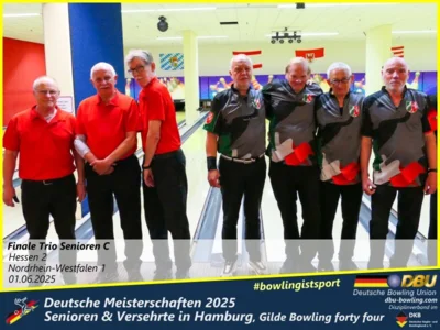 Foto des Albums: Fotoalbum 7 von den Deutschen Meisterschaften 2025 der Seniorinnen, Senioren & Versehrte in Hamburg, Gilde Bowling forty four