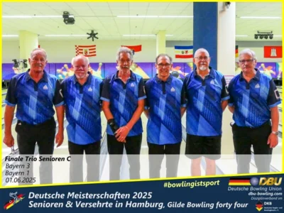 Foto des Albums: Fotoalbum 7 von den Deutschen Meisterschaften 2025 der Seniorinnen, Senioren & Versehrte in Hamburg, Gilde Bowling forty four
