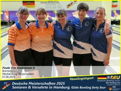 Foto des Albums: Fotoalbum 7 von den Deutschen Meisterschaften 2025 der Seniorinnen, Senioren & Versehrte in Hamburg, Gilde Bowling forty four