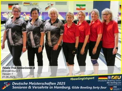 Foto des Albums: Fotoalbum 7 von den Deutschen Meisterschaften 2025 der Seniorinnen, Senioren & Versehrte in Hamburg, Gilde Bowling forty four