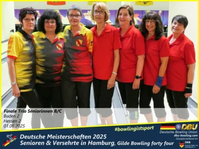 Foto des Albums: Fotoalbum 7 von den Deutschen Meisterschaften 2025 der Seniorinnen, Senioren & Versehrte in Hamburg, Gilde Bowling forty four