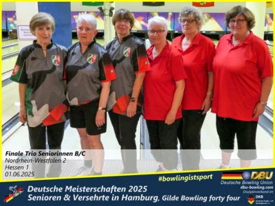 Foto des Albums: Fotoalbum 7 von den Deutschen Meisterschaften 2025 der Seniorinnen, Senioren & Versehrte in Hamburg, Gilde Bowling forty four